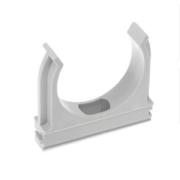 Крепёж-клипса для трубы D32мм серый (50 шт)