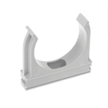 Крепёж-клипса для трубы D32мм серый (50 шт)