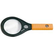 Лупа 4 кратная и 6 кратная, D 70 и 20 мм, с рукояткой Sparta