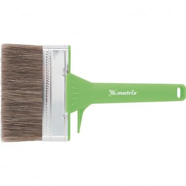 Кисть флейцевая для работ по дереву, 120 x 25 мм, смешанная щетина, пластиковая рукоятка, Matrix
