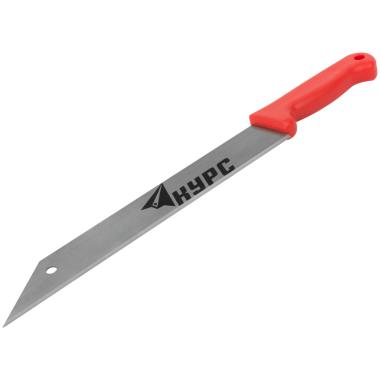 Нож для резки теплоизоляционных плит, лезвие 340х50 мм, высокоуглеродистая сталь, пластиковая, КУРС