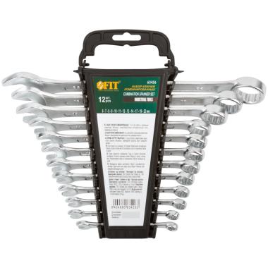 Ключи комбинированные в пластиковом держателе "Хард", набор 12 шт. ( 6-22 мм ) ФИТ