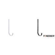 Держатель желоба коричневый, металл удлин, 335х25х3 мм FineBer