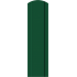 Штакетник Зеленый мох (RAL 6005), 85х60х48, 2,0м