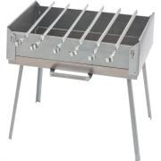 Мангал-дипломат в сумке 410 x 280 x 125 мм (сталь 1,5 мм), 6 шампуров в комплекте, Camping Palisad