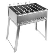 Мангал-дипломат 455 х 300 х 550 мм (сталь 0,9 мм), 6 шампуров в комплекте, Camping Palisad