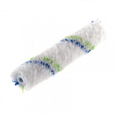 Мини-валик сменный "Водные краски", 150 мм, ворс 12 мм, D 16 мм, D ручки 6 мм, полиэстер Сибртех