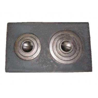 Плита двухконфорочная П2-5, 760х455мм ЧУГУН