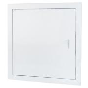 Люк дверца 300*300, ревиз.металл с ручкой белый, ДР3030М