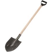 Лопата штыковая, "рельсовая сталь", с деревянным черенком 210х385х1440 мм