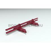 Снегозадержатель трубчатый, Красное вино (RAL 3005), (Овал) ZN, 1500 мм , 45x25, PRESTIGE НОВИНКА!