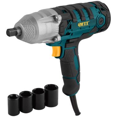 Гайковерт электрический 450 Вт; 3600 об/мин; 5000 уд/мин; 350 Нм; БС щеток; рез. накл.; 2 кг; коробка ФИТ