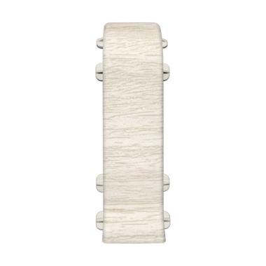 Соединитель для плинтуса , 252, Ясень белый, Идеал, Комфорт