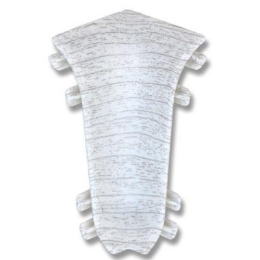 Угол внутренний для плинтуса, 252, Ясень белый, Идеал, Комфорт