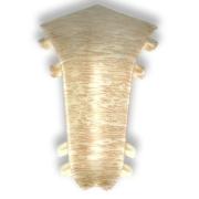 Угол внутренний для плинтуса, 254, Ясень светлый, Идеал, Комфорт