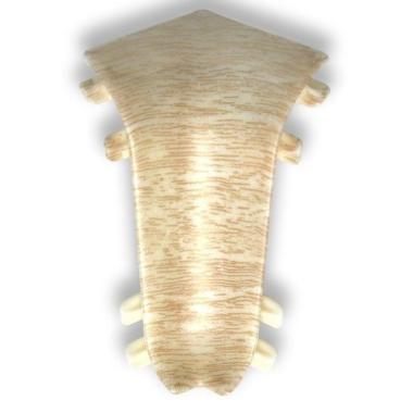 Угол внутренний для плинтуса, 254, Ясень светлый, Идеал, Комфорт