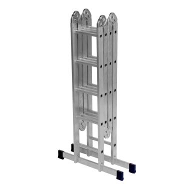 Лестница шарнирная алюминиевая, 2 х 4 + 2 х 5, (h=1,52 hmax=5.20м) до 120 кг Сибртех