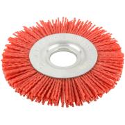 Корщетка-колесо нейлоновая, посадочный диаметр 22,2 мм, Профи 100 мм ФИТ