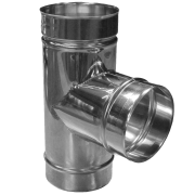Дымоходы тройник, нержав., D 125мм, 90*