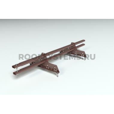 Снегозадержатель трубчатый, Шоколад (RAL 8017), (Овал) ZN, 1500 мм , 45x25, PRESTIGE НОВИНКА!