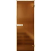 Стеклянная дверь для сауны и бани СТАНДАРТ Бронза Матовая 1900*700 стекло 6мм