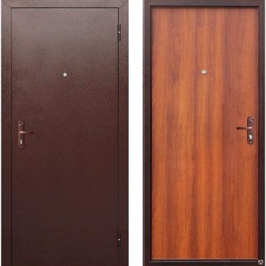 Дверь металлическая Стройгост 5 РФ Рустикальный дуб (960мм) правая "Ferroni"008