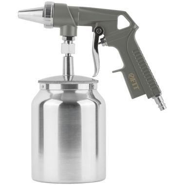 Пистолет пескоструйный, алюминиевый нижний бачок 1000 мл, 240 л/ мин., быстросъемное соединение, ФИТ