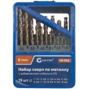 Набор сверл по металлу с кобальтом 5% в металлической коробке; 1-10 мм (через 0,5 мм), 19 шт., cutop profi