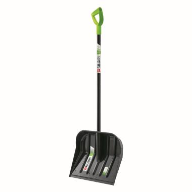 Лопата для уборки снега, поликарбонат, 460х400х1370 мм, стальной черенок, BASE// Palisad