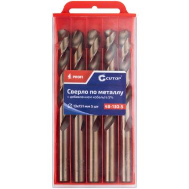 Сверло по металлу, 13 x 151 мм, кобальт 5%, 5шт/уп (ПОШТУЧНО), CUTOP Profi