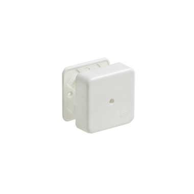 Коробка распаячная 80х80х25мм ОП для кабель-канала белый