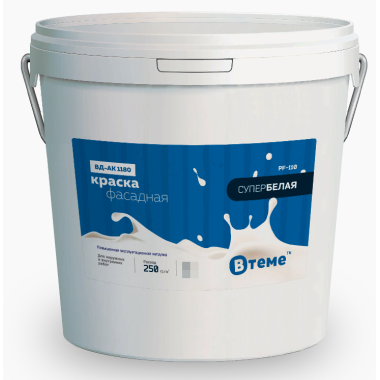 Краска ВД-АК 1180 фасадная супербелая PF-110 (28 кг) ТМ "ВTеме