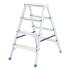 Стремянка двусторонняя 4 ступени, алюминиевая (h=0.812m), Россия, Сибртех