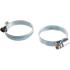 Хомуты металлические, стандартное болтовое крепление 25-40 мм, 2 шт в упаковке, ширина 9 мм Сибртех