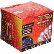 Эл. гирлянда,для улицы,Бахрома,"Мерцание", ш5м*в40/60см 180 ламп, IP 54, Синий/Белый 725-558