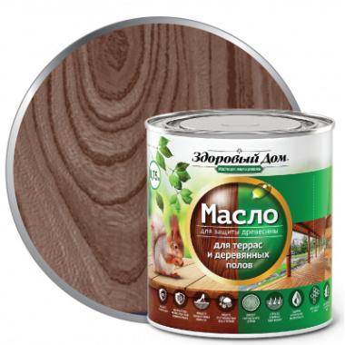 Масло д/террас и дерев.полов Здоровый Дом Палисандр 0,75л