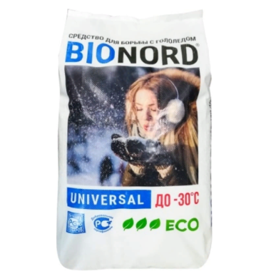 Добавка Противогололедный материал БИОНОРД "Универсальный "  23кг  в гранулах