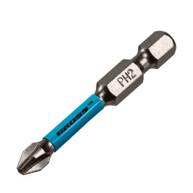 Бита магнитная торсионнная РН2 х 50, для ударных шуруповертов, 10 шт/уп (ПОШТУЧНО), Gross