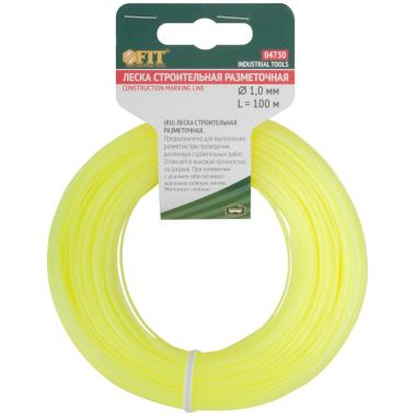 Леска строительная разметочная желтая 100 м, FIT РОС