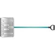 Лопата для уборки снега 500х330х1320мм стальная оцинкованная тротуарная, алюминиевый черенок, КУРС