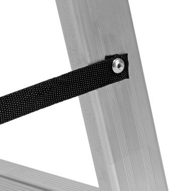 Лестница, 2х 7 ступеней двухсекционная алюминиевая 1.96м (max h=3.6м), до 150кг, Сибртех