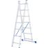 Лестница, 2х 7 ступеней, алюминиевая, двухсекционная, Россия, Сибртех
