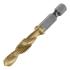 Сверло-метчик М8 х 1,25 мм, заточка 135°, быстрорежущая сталь Р6М5, шестигранный хвостовик, Denzel
