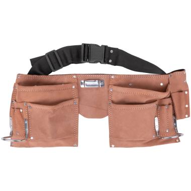 Пояс для инструмента, кожа, 11 отделений, 2 петли для инструмента, FIT