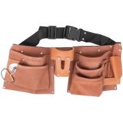 Пояс для инструмента, кожа, 10 отделения, 1 петля для инструмента ФИТ