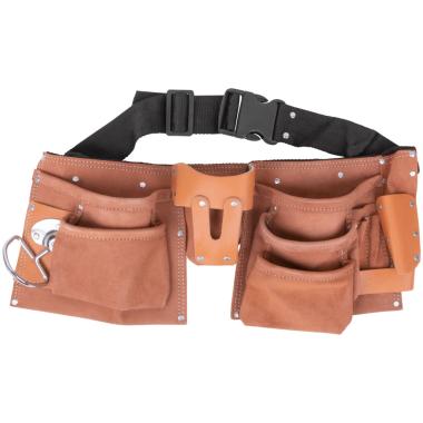 Пояс для инструмента, кожа, 10 отделения, 1 петля для инструмента ФИТ