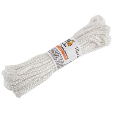 Шнур полипропилен вязаный хозяйственный белый Рыжий кот 10 м