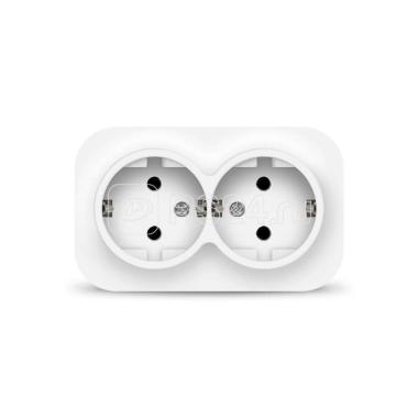 Розетка-колодка 2гн с/з Белый