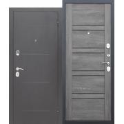 Дверь металлическая 7,5мм Гарда Серебро Шале графит Царга (860*2050м) левая "Ferroni"РАСПРОДАЖА