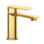 Смеситель для умывальника шаровый, латунь, золотой Manchester 11810 Golden Fox